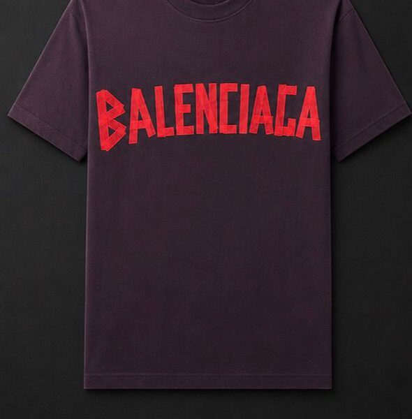 Balenciaga тениска бордо - 114